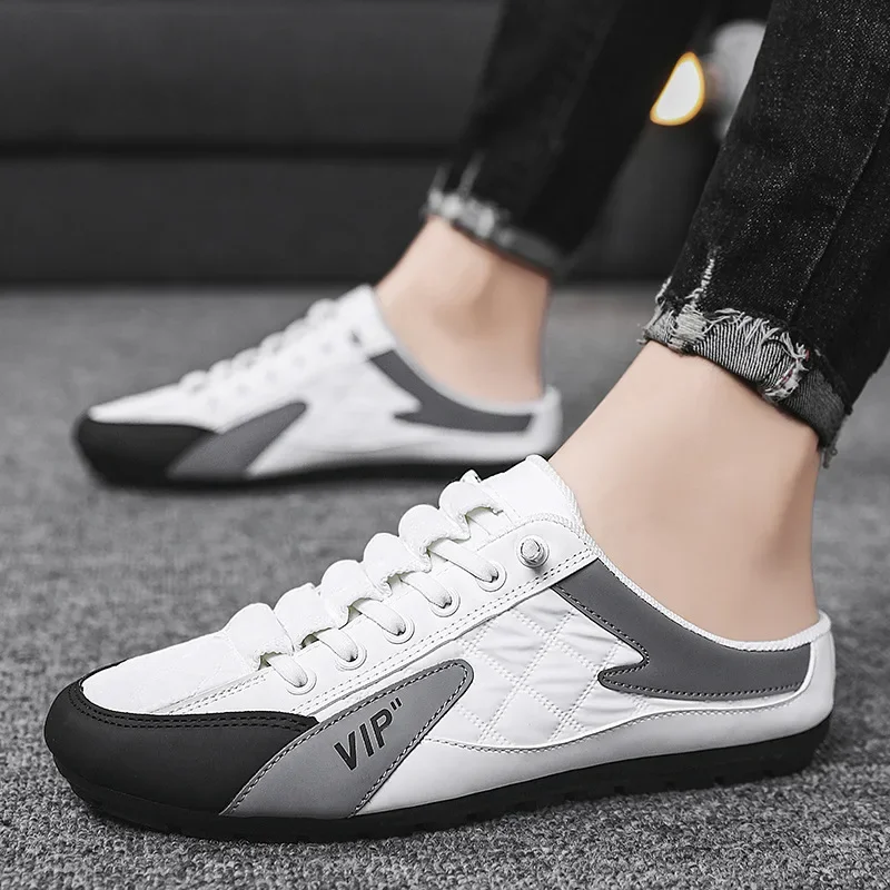 Table Tennis Men - 2025 Men's Shoes Breathable Half Slippers