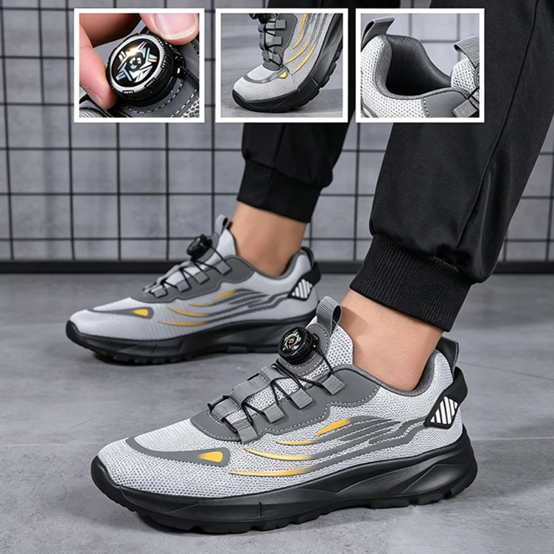 Table Tennis Men - Breathable Mesh Men Shoes Trendy Lightweight
