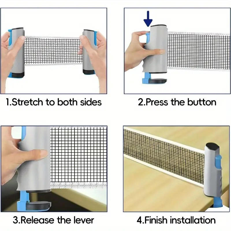 Portable Retractable Table Ten - огляд і ціна Table Tennis Net Set